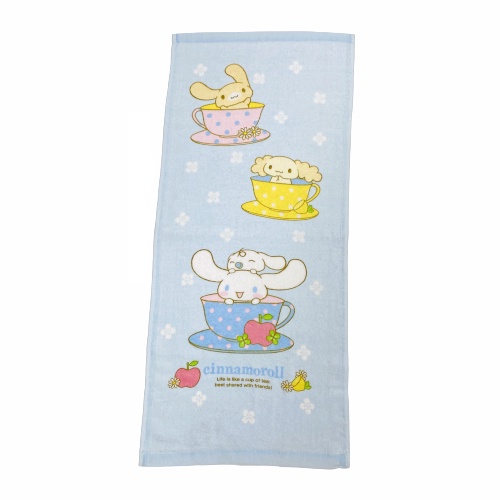 【Sanrio三麗鷗】大耳狗咖啡杯浴巾74x140cm 100%棉台灣製（有黃點.但不影響使用 / 原價350）NG福利