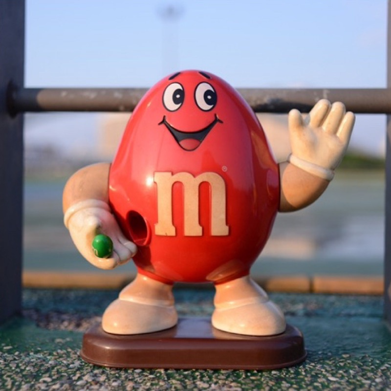 【OCASO】m&m’s給糖機 公仔 早期 糖果罐 mm 巧克力