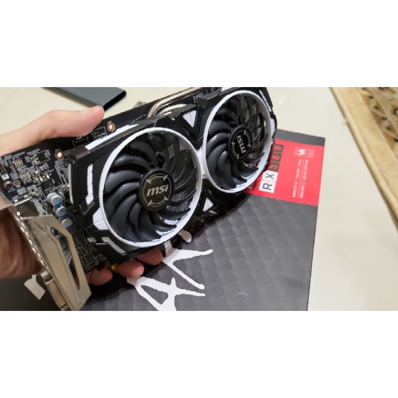 Msi RX580 8gb Oc卡況九成五新 金手指跟新的一樣只有文書用