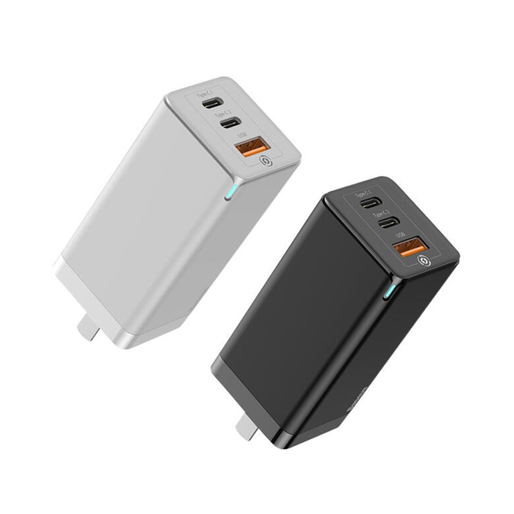 Baseus Type-C+USB倍思65W氮化鎵GaN快充充電器 可充筆電/平板/手機 現貨 廠商直送