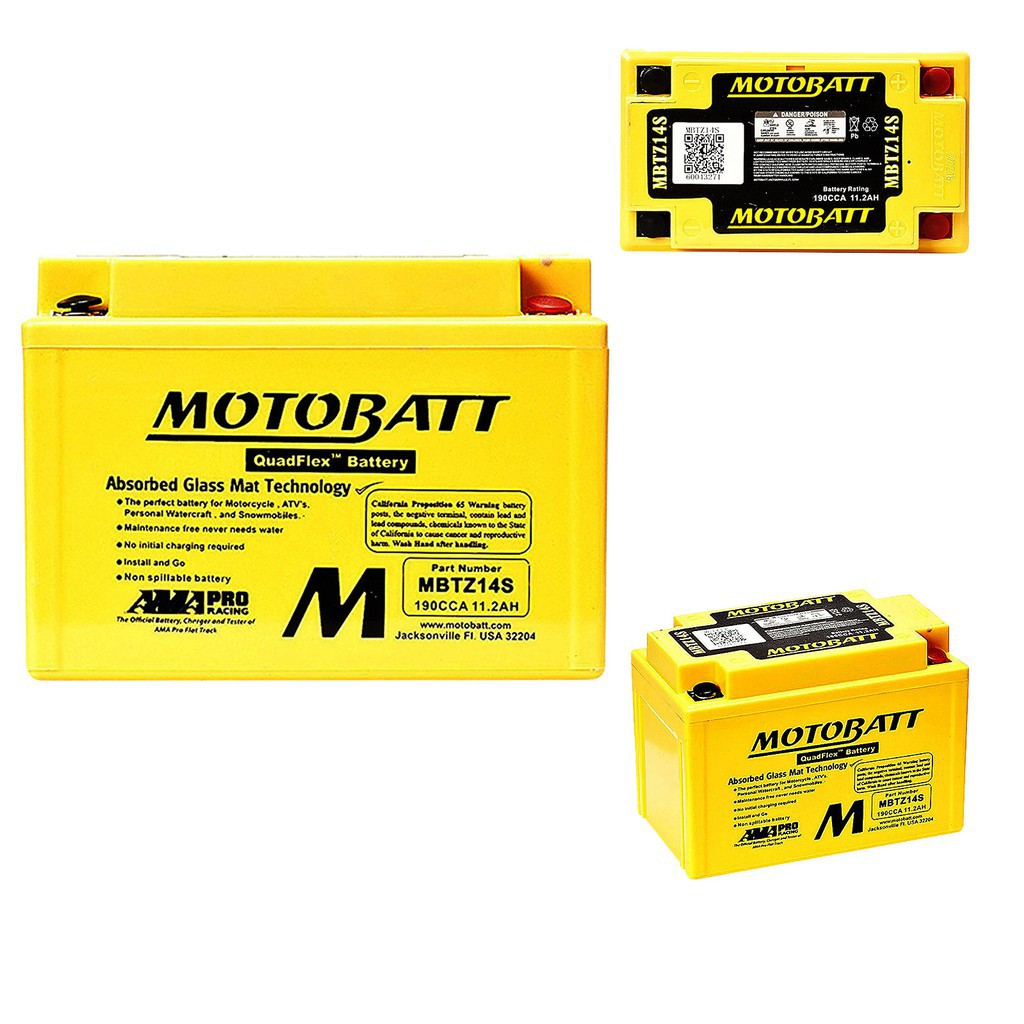 【泰格重車】MOTOBATT YAMAHA FZ1N FZ1S 06~ 黃色電池 黃色電瓶 MBTZ14S