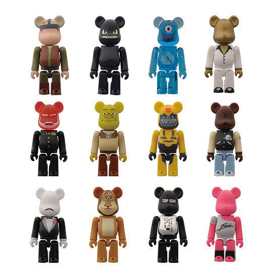 扭蛋食玩模型公仔系列 百事可樂連名派拉蒙電影 連名 BE＠RBRICK BEARBRICK 庫柏力克熊 吊飾一套