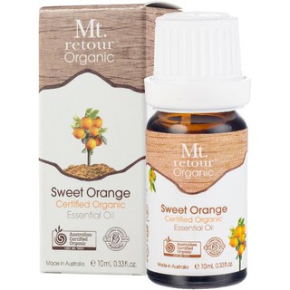 【澳洲Mt.retour】山迴有機100%天然甜橙精油Sweet Orange 10ml 超新鮮現貨滿額再折價