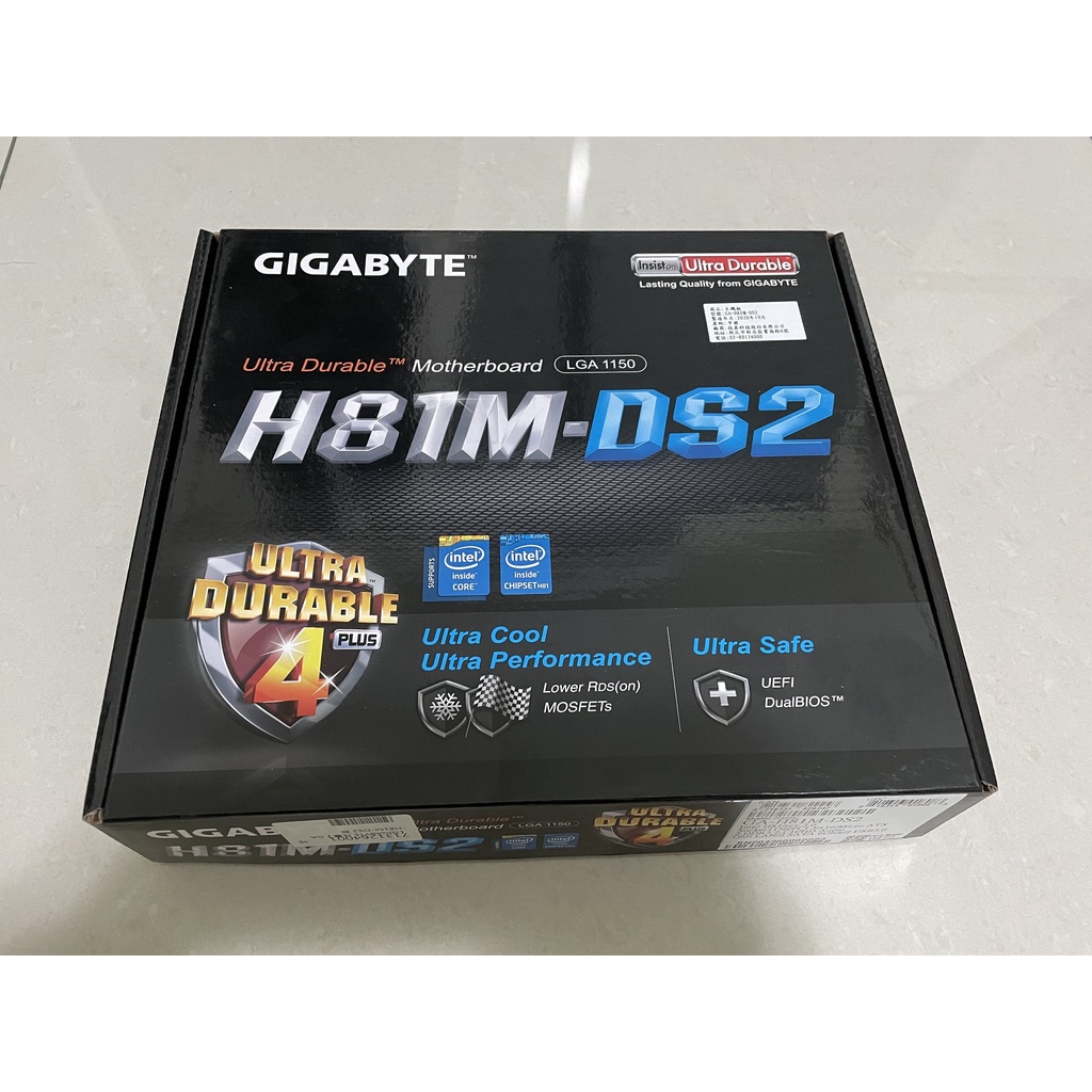 全新技嘉主機板  H81M-DS2 M-ATX 1150腳位