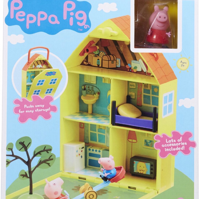Peppa pig佩佩豬🌈豬小妹 喬治扮家家酒 房子花園遊戲組 玩偶 娃娃 粉紅豬小妹 佩佩豬