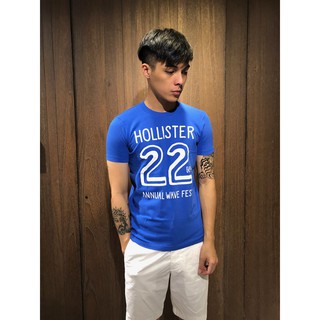 美國百分百【全新真品】 Hollister Co. T恤 HCO 短袖 T-shirt 海鷗 logo 深藍色 AL07