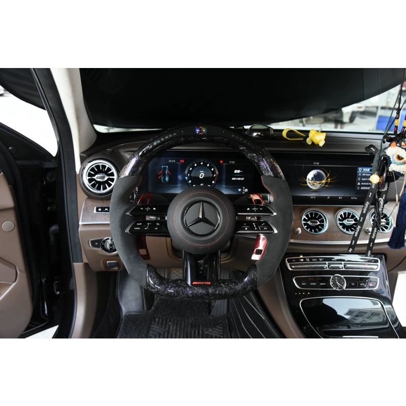 ♣️MLC 最新款最夯方向盤♣️賓士Benz所有車款皆能改裝 原廠 蜻蜓 超轉燈 鍛造碳纖維 麂皮