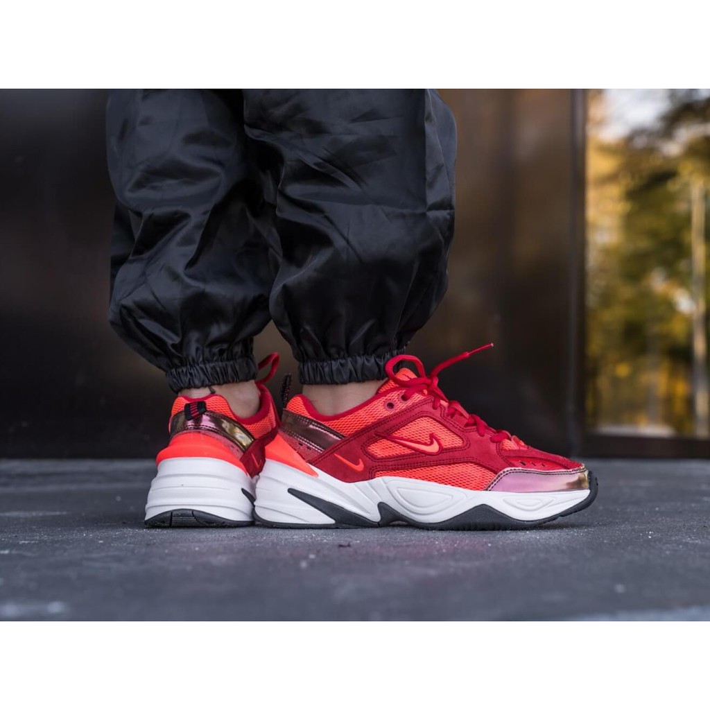 m2k tekno red suede