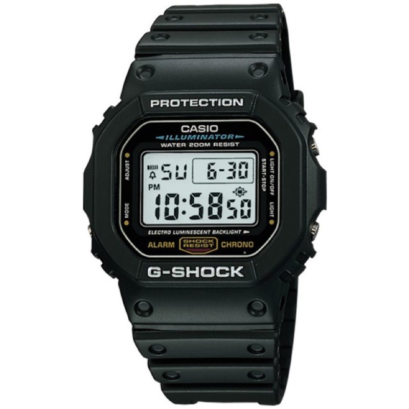【CASIO 卡西歐】G-SHOCK 街頭潮流電子手錶(DW-5600E-1)（誠可議價）