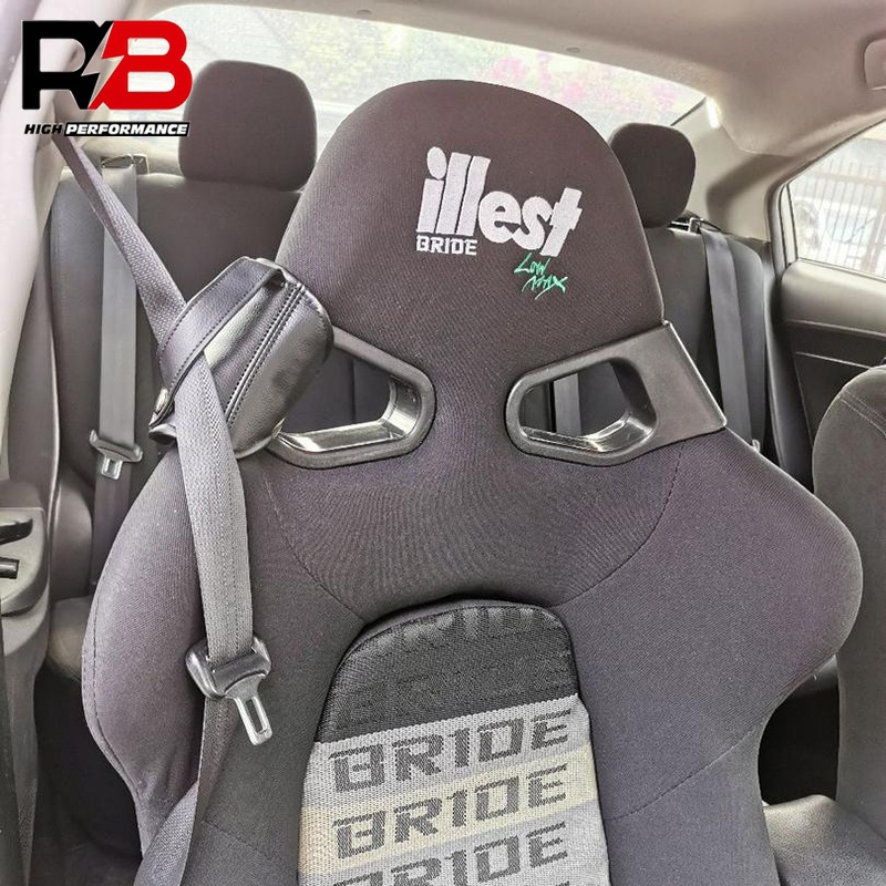 1 件裝賽車桶安全帶固定器保護皮革,適用於 BRIDE RECARO SPARCO TAKATA