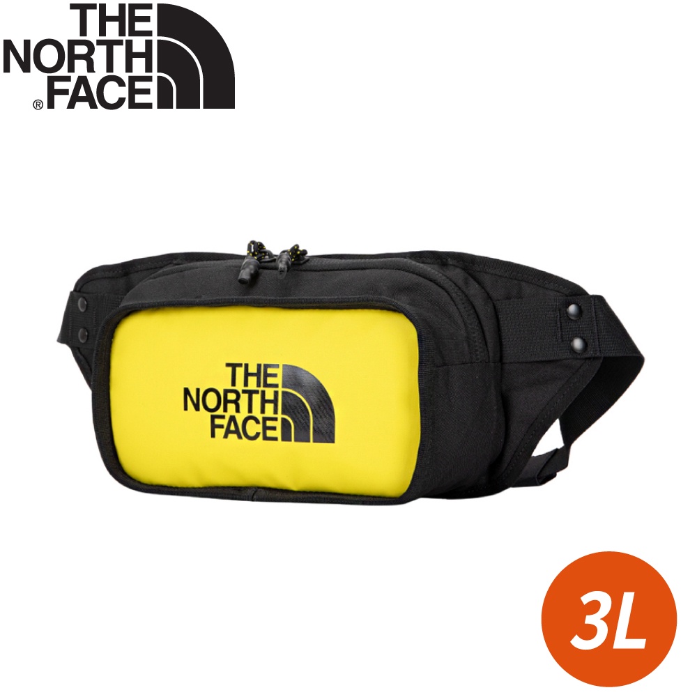 【The North Face EXPLORE HIP PACK 3L腰包《亮黃》】3KZX/休閒腰包/斜背包/側背包