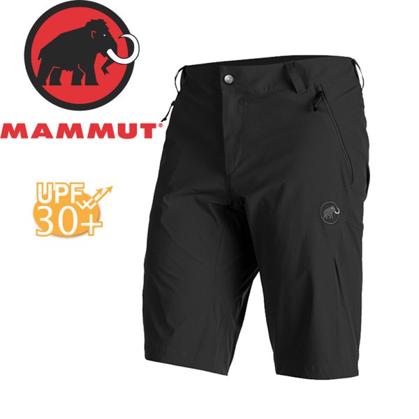 MAMMUT 長毛象 男款 MA Runbold Shorts 短褲〈黑〉/運動短褲/健行/1020-0687/悠遊山水