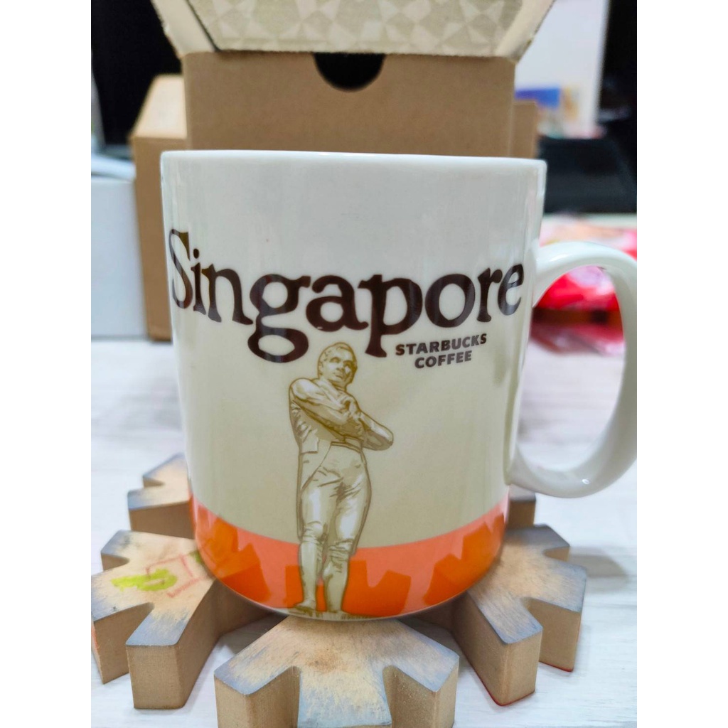 星巴克Starbucks 亞洲 新加坡 Singapore(橘杯) 城市杯 馬克杯 icon