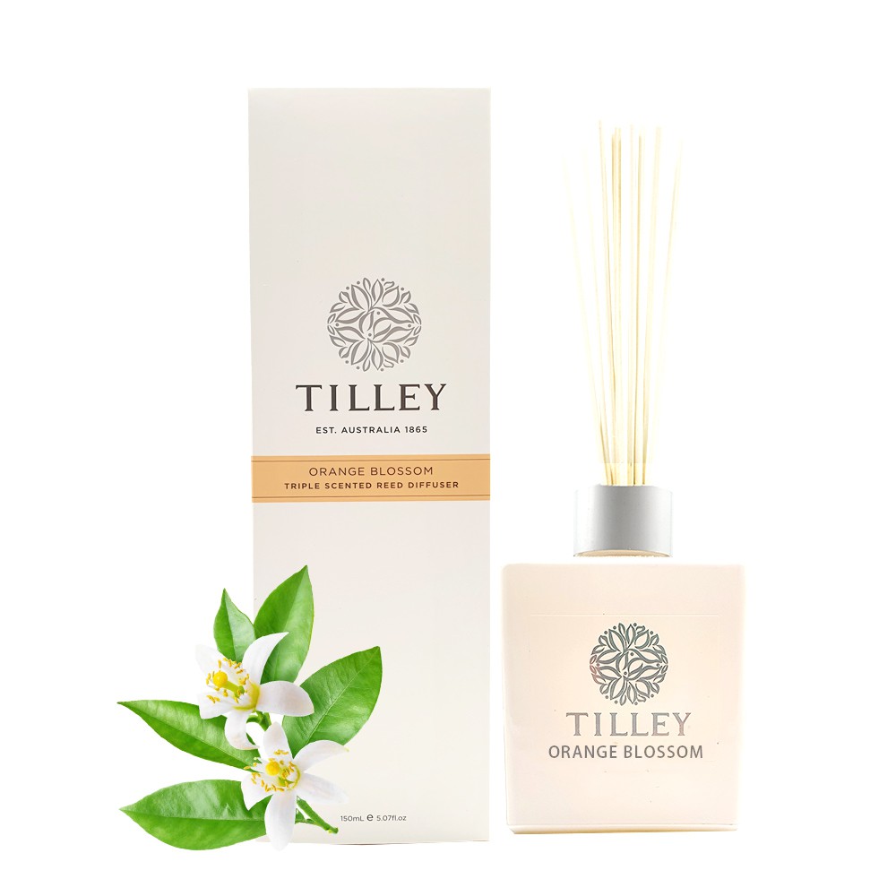 Tilley 百年特莉-橙花香氛木竹擴香水禮盒150ml
