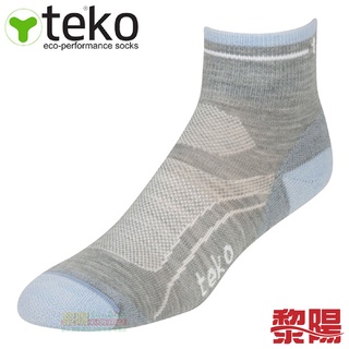 TEKO 美國原裝 女有機排汗羊毛短襪 保暖襪/輕量/透氣/快乾/彈性/抗臭 44TK3322GRDE