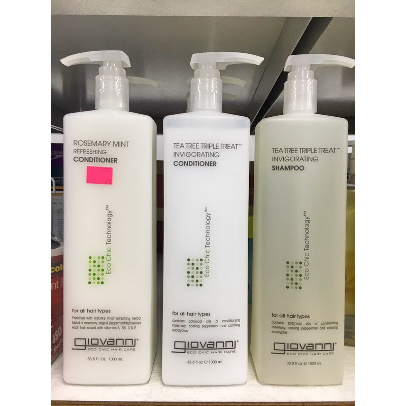 美國進口giovanni 滋潤茶樹洗髮精 潤髮乳 吉歐凡尼costco 代購好市多