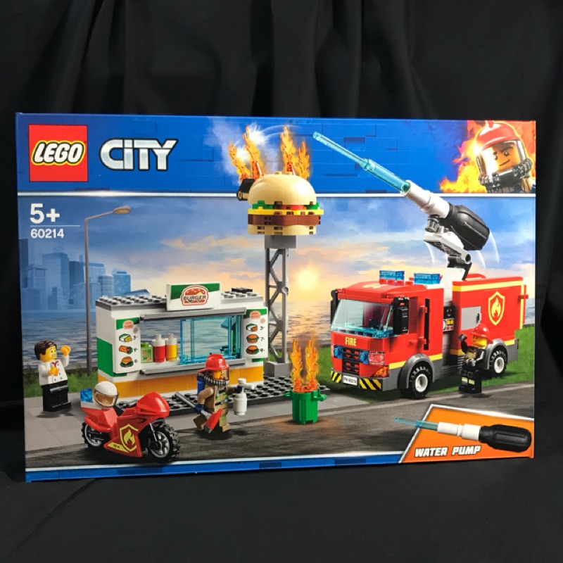 【具所】全新 樂高 LEGO 60214 Burger Bar Fire Rescue 漢堡餐廳火災救援