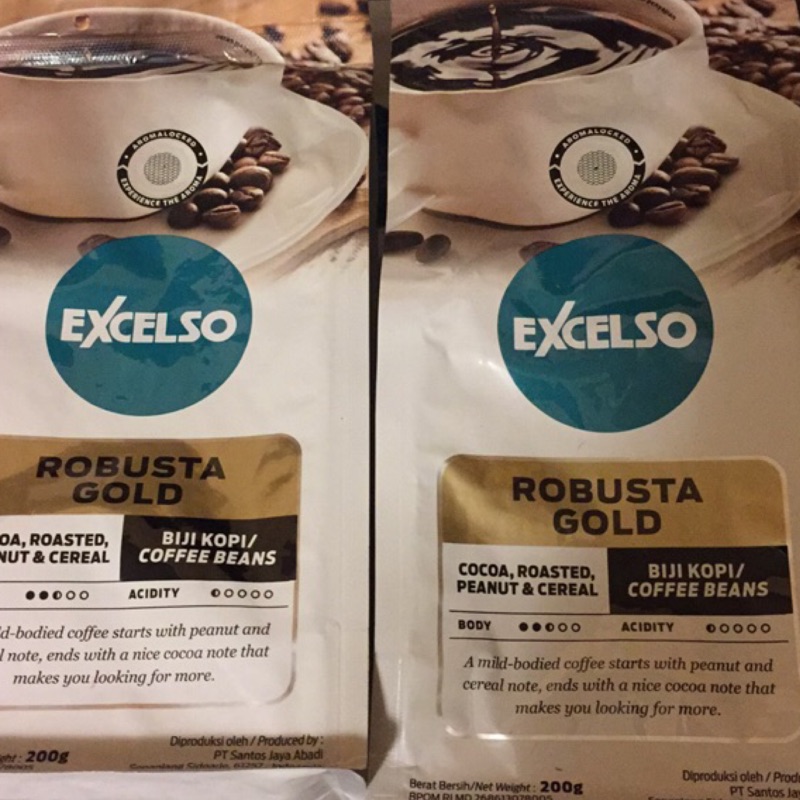 （現貨）印尼咖啡豆excelso ＲＯＢＵＳＴＡ全新包裝