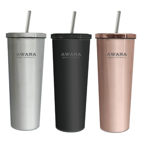 現貨AWANA304不鏽鋼保溫杯750ml 網美冰霸杯 冷飲隨手杯 不鏽鋼吸管杯 保溫保冰
