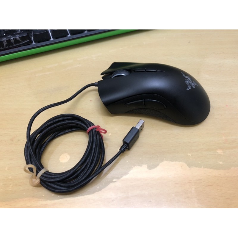 Razer deathadder elite 煉獄蝰蛇 菁英版 有線 二手 滾輪瑕疵