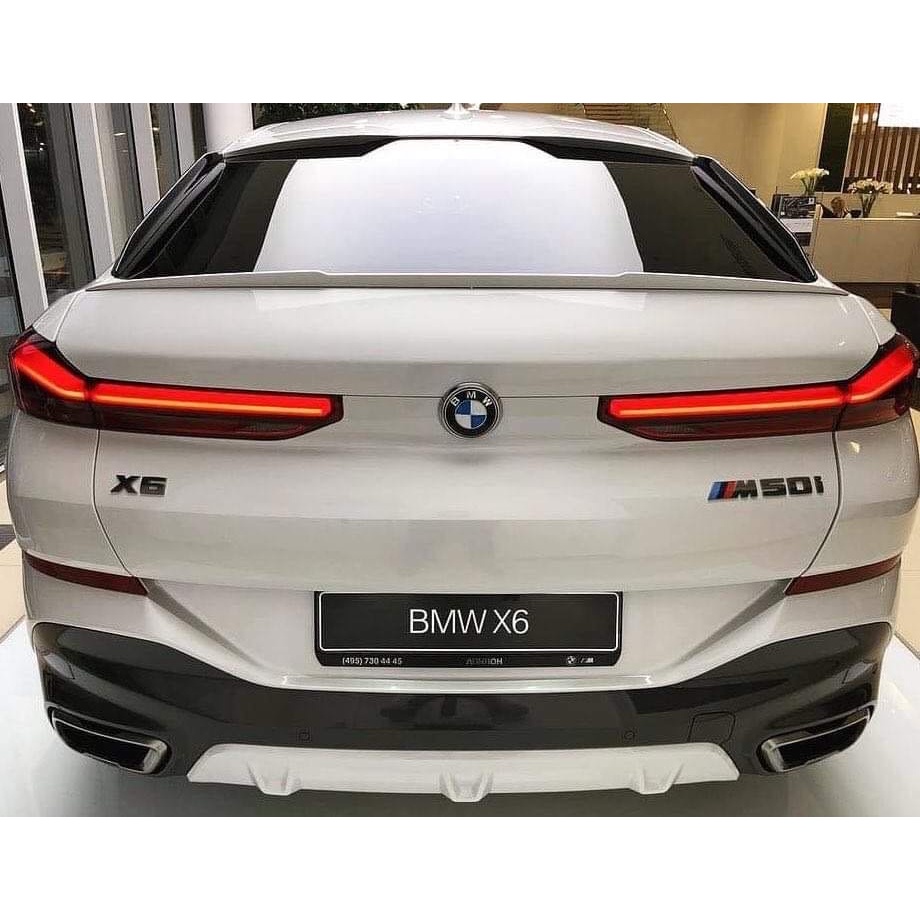 【B&amp;M精品】全新德訂進口 BMW 最新款 X6 G06 原廠尾翼(M 大包、發光 黑水箱罩、背鰭、碳纎維水箱罩、per