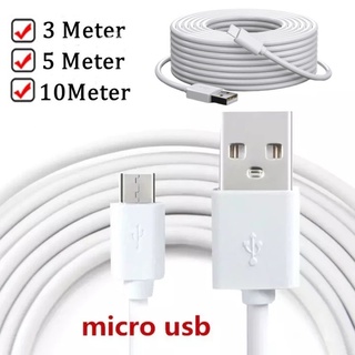 3 / 5 / 10m 超長 Micro USB 充電線, 用於 Android 智能手機攝像頭遙控器充電器移動電源線