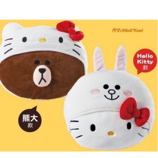 7-11 Line x Hello Kitty 熊大兔兔聯名絨毛玩偶抱枕 靠枕