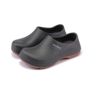 《麗麗鞋店》ARRIBA艾樂跑男女鞋-輕量防水廚師鞋-黑(61498)
