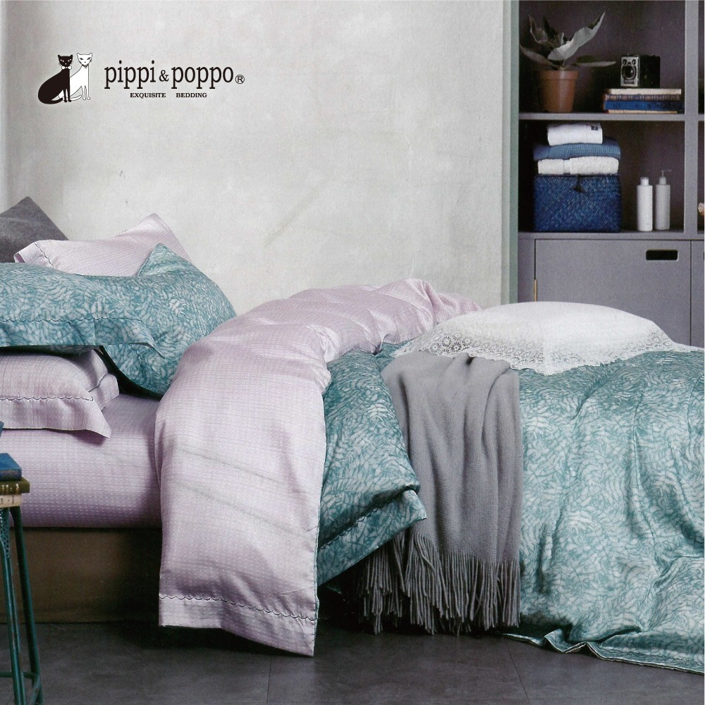 pippi &amp; poppo 60支100%天絲 四件式兩用被床包組 柳絮不飛(雙人/加大/特大)