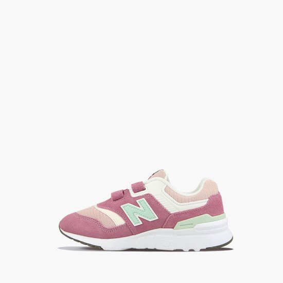 New Balance 粉綠寬楦休閒中童鞋-NO.PZ997HAP