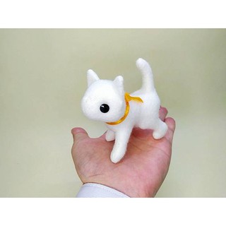 HappyDIY 手作【吊飾小白貓】 - 紙型包