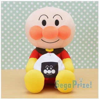 日本景品/麵包超人/超大抽繩飯糰/束口袋/三角飯糰/SEGA/玩偶/絨毛娃娃/12吋/坐姿/全新/正版/現貨
