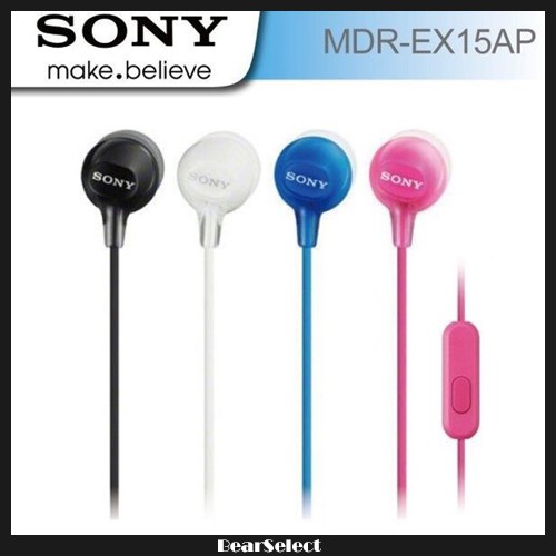 Sony 原廠入耳式 MDR-EX15AP 耳道式耳機 入耳式 重低音 3.5mm 線控 SONY 耳機 原裝