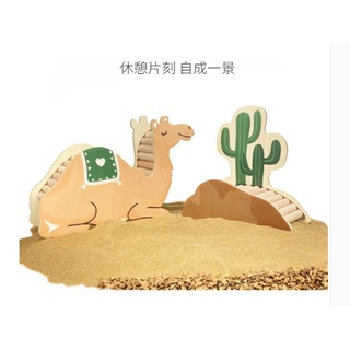 ★九鼠一家DIY工坊★ SweetSugar 蘇維蘇格 漠之旅系列 沙漠系列 倉鼠躲避木質小屋 造景小屋 木屋 倉鼠用品
