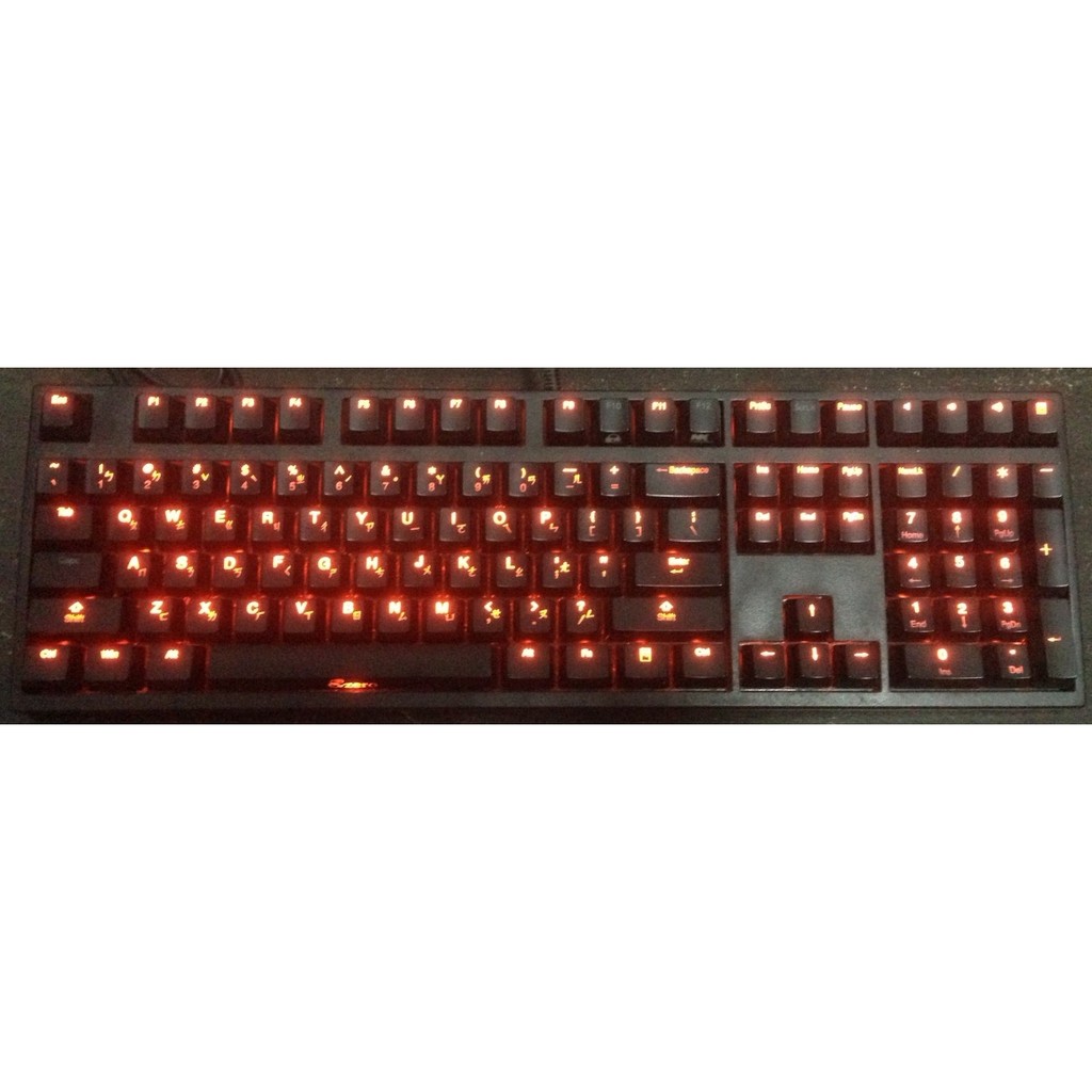 電競 創傑 鴨子 Ducky DK2108S 青軸 橘光中文 / 英文 機械式鍵盤 發光鍵盤