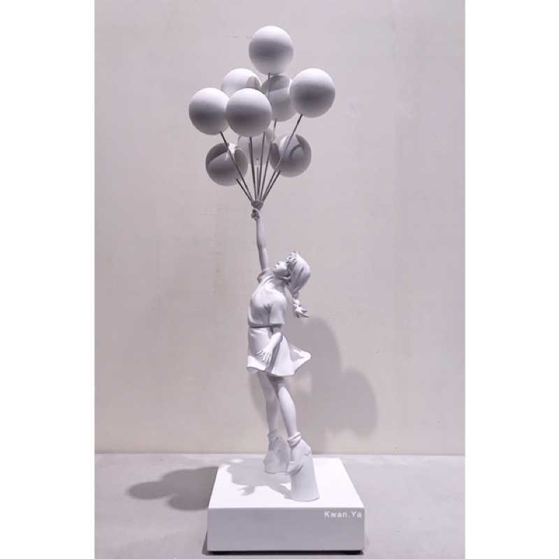 Banksy Flying Balloons Girl 氣球女 MedicomToy SYNC 藝術 公仔 Kaws