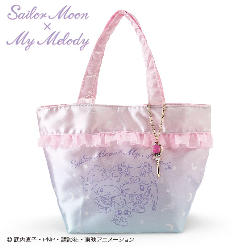 日本正品Sanrio三麗鷗 美少女戰士月光仙子25周年 露娜 托特包手提包手提袋隨身包Melody美樂蒂款(現貨在台)