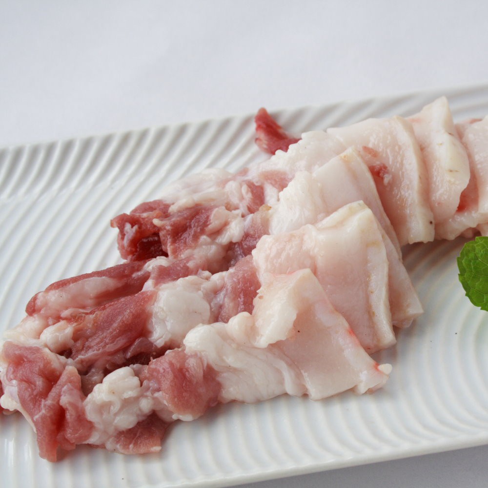 百豐傳牧場帶皮五花肉切片 7cm X 1cm 300g 23 良心豬適用滷肉國產豬肉 蝦皮購物
