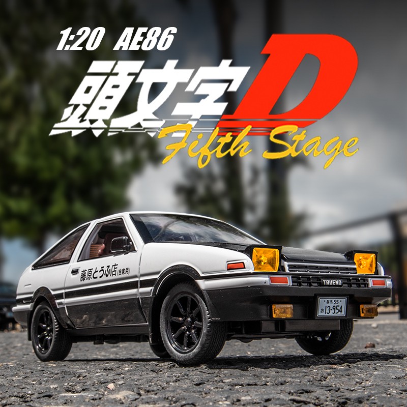 Bobo媽咪 建元模型1 Toyota Ae86 豐田藤原拓海頭文字d 聲光回力車 蝦皮購物