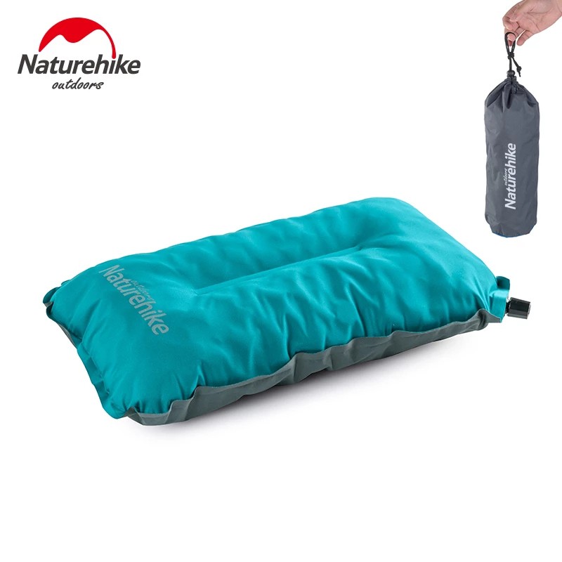 Naturehike 自充氣枕頭海綿超輕折疊緊湊型充氣枕頭戶外旅行枕頭野營枕頭