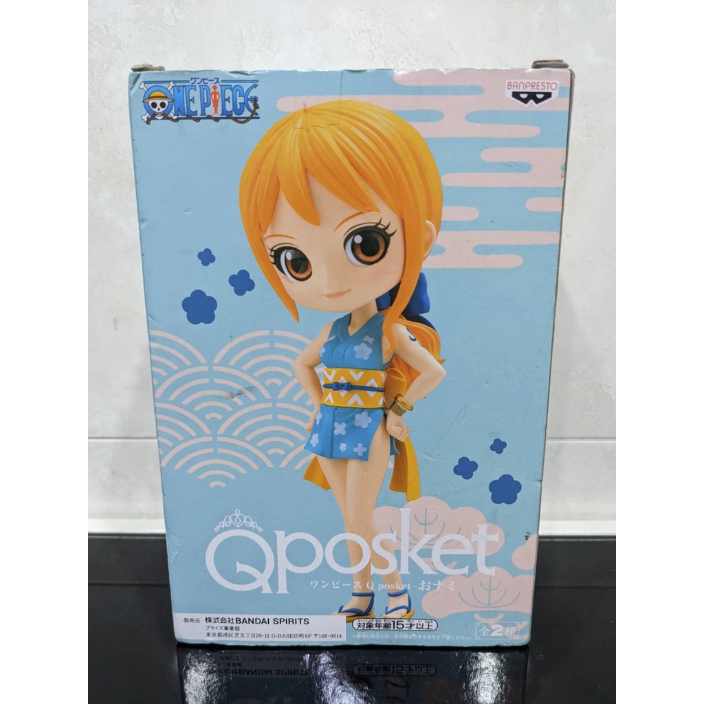 全新 金證 日版 景品 QPosket 和之國 娜美 海賊王 航海王 QP 公仔 NAMI 大眼 可愛 Q版 那美