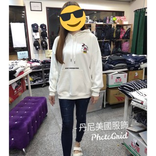 (免運)Levis X Disney 迪士尼 米妮刺繡 連帽帽T 高磅厚棉 女款 寬鬆版 落肩款 全新正品 現貨秒發