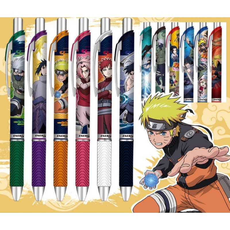 鋆綺 Pentel 飛龍 火影忍者限定 旋渦鳴人 0 5mm黑色速乾中性筆賣場 現貨 蝦皮購物