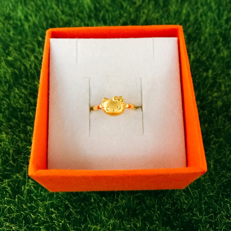 景福珠寶銀樓✨純金✨黃金戒指 可愛貓 造型 戒指 尾戒