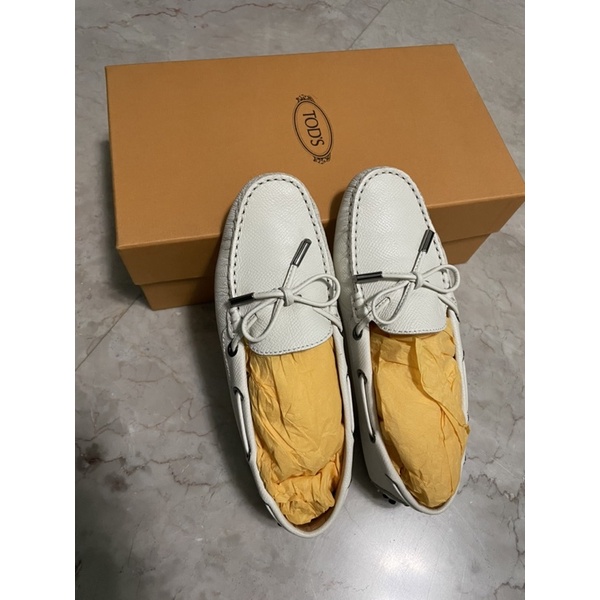 TOD’S 牛皮豆豆鞋 - WHITE
