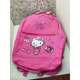 二手後背包2016~SOGO百貨週年慶贈品-HELLO KITTY經典桃紅後背包