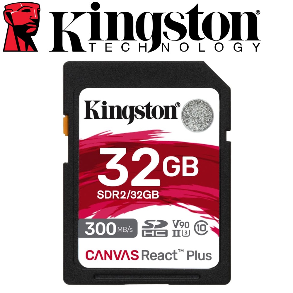 【現貨】金士頓 Kingston 32G Canvas React Plus SD 記憶卡 (SDR2/32GB)