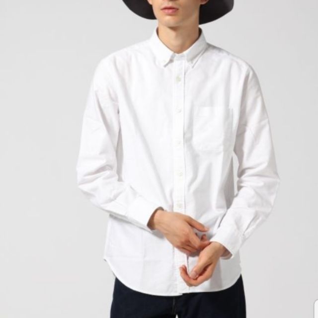 全新uniqlo slim fit長袖白襯衫s號（原價590