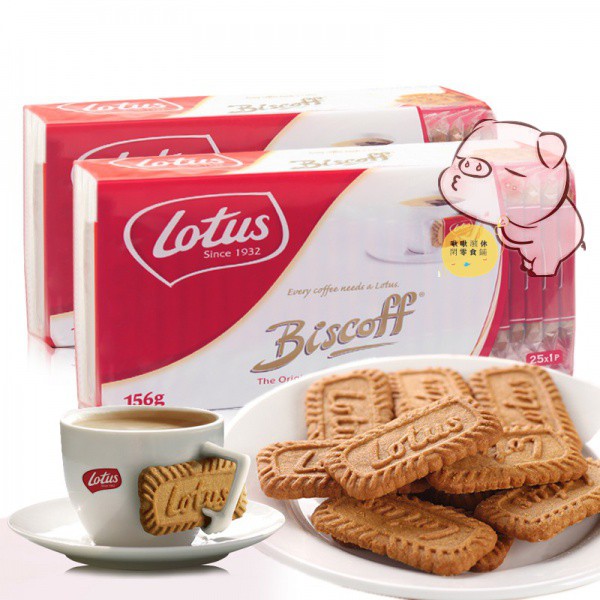 比利時進口Lotus和情繽咖時焦糖餅乾156gx2袋 咖啡伴侶酥性餅乾