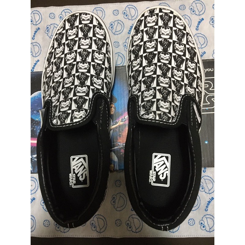 VANS Slip On 懶人鞋 滑板鞋 STAR WARS 星際大戰 黑武士 白武士 黑白武士 22cm